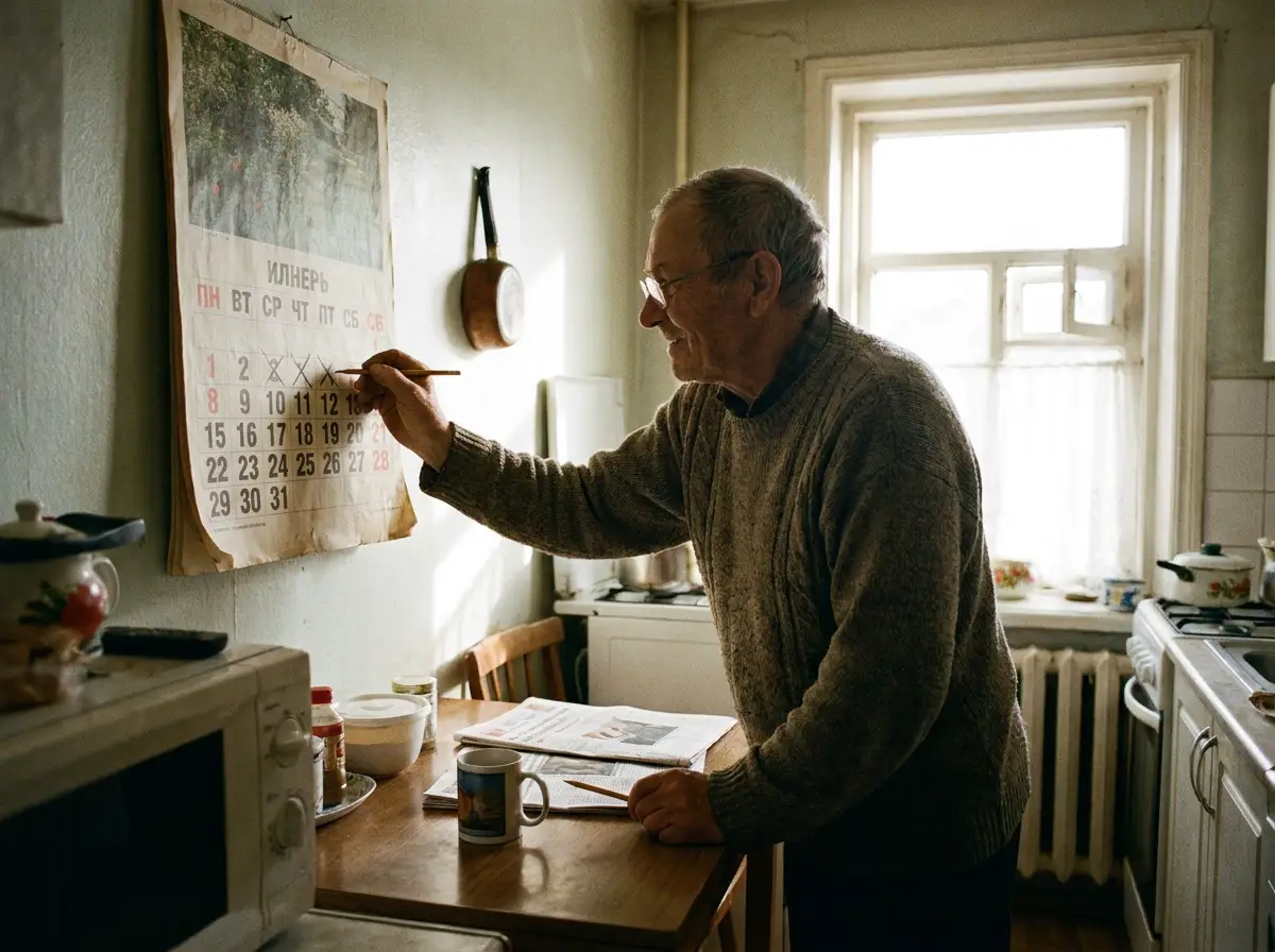 A man taking his prescribed medication at home with a supportive mentor present